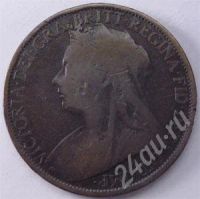 Лот: 233885. Фото: 2. Великобритания. 1 пенни 1896г... Монеты