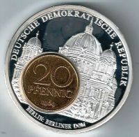 Лот: 20358841. Фото: 2. 20 пфеннигов 1969 год .ГДР. Германия... Монеты