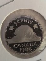 Лот: 17520562. Фото: 2. Канада 5 центов 1986 года. ( БОБЕР... Монеты
