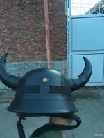 Лот: 9529951. Фото: 3. Шлем, каска, гермак . С рогами... Авто, мото, водный транспорт