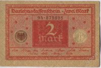 Лот: 1635083. Фото: 2. Германская Империя. 2 марки 1920г... Банкноты