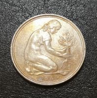 Лот: 22165040. Фото: 2. 50 пфеннигов 1989 года. ФРГ... Монеты