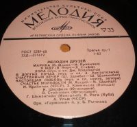Лот: 17964869. Фото: 2. " Мелодии друзей " большая пластинка... Коллекционирование, моделизм