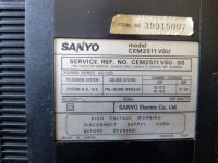 Лот: 10176027. Фото: 3. Телевизор цветной, рабочий, SANYO... Бытовая техника