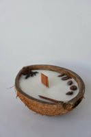 Лот: 21098060. Фото: 2. Свеча ароматическая в кокосе. Сувениры