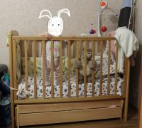 Лот: 5285753. Фото: 2. Кроватка детская. Детская мебель