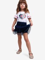 Лот: 25390374. Фото: 2. Юбка-шорты Playtoday, Синий. Спортивная одежда