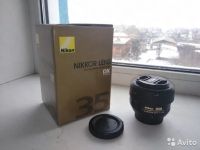 Лот: 10571261. Фото: 2. Nikkor 35mm f/1.8G AF-S DX. Фото, видеокамеры, оптика