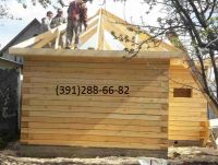 Лот: 10498515. Фото: 2. Баня 3х6 с тамбуром и вальмовой... Срубы и конструкции