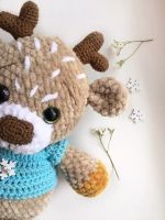 Лот: 12595028. Фото: 2. Плюшевый оленёнок. Ручная работа