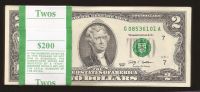 Лот: 11183578. Фото: 2. Пачка (корешок) банкнот США (Чикаго... Банкноты
