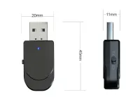 Лот: 20428733. Фото: 3. Bluetooth 5.0 2-в-1 передатчик... Компьютеры, оргтехника, канцтовары
