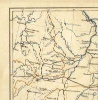 Лот: 4980490. Фото: 2. карта 1898 года издания * бассейн... Антиквариат