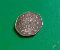 Лот: 2207461. Фото: 2. Великобритания 50 пенсов 1998... Монеты