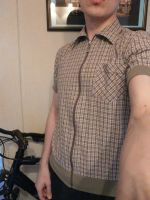 Лот: 4023624. Фото: 2. Футболка клетчатая/ размер "S... Мужская одежда