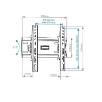 Лот: 13608839. Фото: 2. Кронштейн ARM MEDIA PLASMA 6 black. Аксессуары