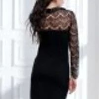 Лот: 16305008. Фото: 2. Очень красивое чёрное платье с... Женская одежда
