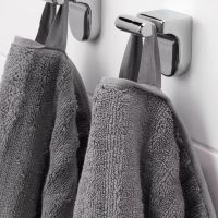 Лот: 12593478. Фото: 2. Полотенце, 30Х50, Серый. Домашний текстиль