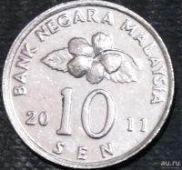 Лот: 13232595. Фото: 2. Экзотика с рубля (16982) Малайзия. Монеты