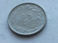 Лот: 8954871. Фото: 2. Монета 25 куруш Турция 1973 Блеск... Монеты