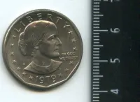 Лот: 24862055. Фото: 2. (№7058) США 1 доллар 1979 год... Монеты