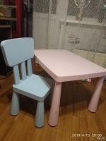 Лот: 13591432. Фото: 2. детская мебель IKEA стол и стул. Детская мебель