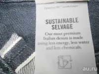 Лот: 17339434. Фото: 10. Selvedge, denim произведен в Италии...