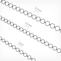 Лот: 21359286. Фото: 6. Шариковая металлическая цепь в...