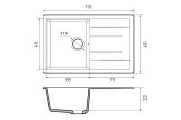 Лот: 23661245. Фото: 3. Мойка врезная с крылом GRANFEST... Строительство и ремонт