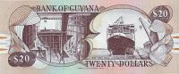 Лот: 55070. Фото: 2. Гайана. 20 долларов 1996г. Идеал... Банкноты