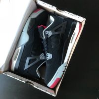 Лот: 10625930. Фото: 2. Air Jordan IV Retro ‘Bred’ Black. Мужская обувь
