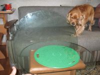 Лот: 3077204. Фото: 2. крутящийся стекляный стол - для... Мебель