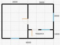Лот: 15075984. Фото: 6. Каркасный дачный дом 4х6 м