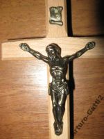 Лот: 6042175. Фото: 2. Настенное Распятие дерево бронза... Предметы интерьера