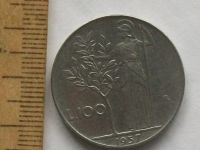 Лот: 8681741. Фото: 5. Монета 100 лир Италия 1957 портрет...