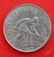 Лот: 1577754. Фото: 2. (№399) 1 франк 1957 (Люксембург... Монеты