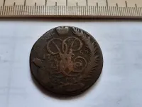 Лот: 25510033. Фото: 2. (№9830) Две копейки 1758 год,перечекан... Монеты