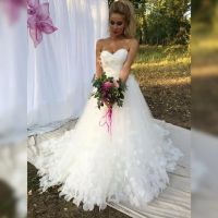 Лот: 7911780. Фото: 2. Свадебное платье с бабочками и... Свадебная мода