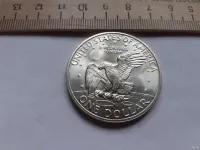Лот: 25386151. Фото: 2. (№9887) США 1 доллар 1972,серебро... Монеты