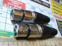 Лот: 10771725. Фото: 2. Разъём, гнездо XLR (Canon) для... Радиодетали  (электронные компоненты)