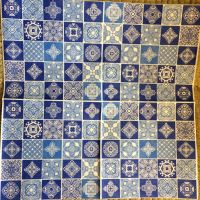 Лот: 11293946. Фото: 2. Салфетка для декупажа. Синий орнамент. Ручная работа