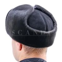 Лот: 6497063. Фото: 4. Шапка - ушанка замшевая с нерпой. Красноярск