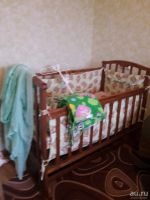 Лот: 13567836. Фото: 5. Кроватка с продольным мятником