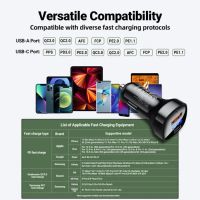 Лот: 21437871. Фото: 7. Автозарядка ACEFAST B4 66W USB-C...