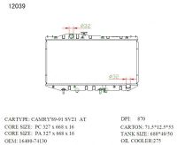 Лот: 3046693. Фото: 2. Радиатор охлаждения, Toyota Camry... Автозапчасти