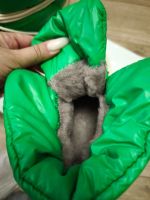 Лот: 25728852. Фото: 4. Новые Зелёные дутики на шнуровке... Красноярск