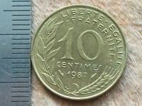 Лот: 11568406. Фото: 2. Монета 10 сантим Франция 1987... Монеты