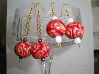 Лот: 299723. Фото: 2. Изделия из полимерной глины серьги... Ювелирные изделия, бижутерия, часы