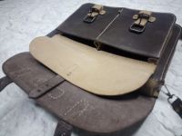 Лот: 23503474. Фото: 6. Портфель кожаный ручной работы