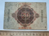 Лот: 25410531. Фото: 2. Германия 20 Марок ,1914 год,. Банкноты